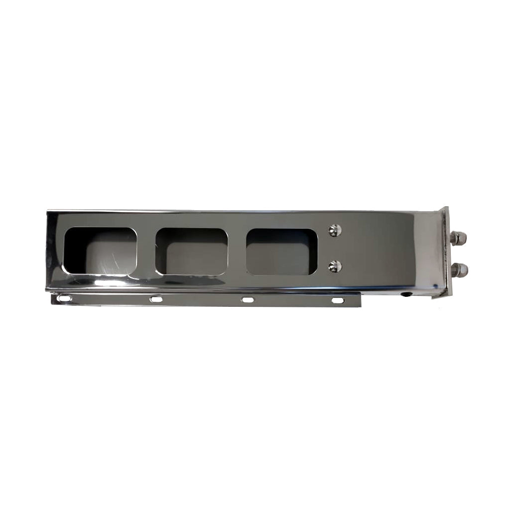 Fortpro 30 x 6 Spring Loaded Mud Flap Hanger with Rectangular Light Cutouts | Heavy Duty Truck Accessory for Off-Road & Commercial Vehicles | F247588