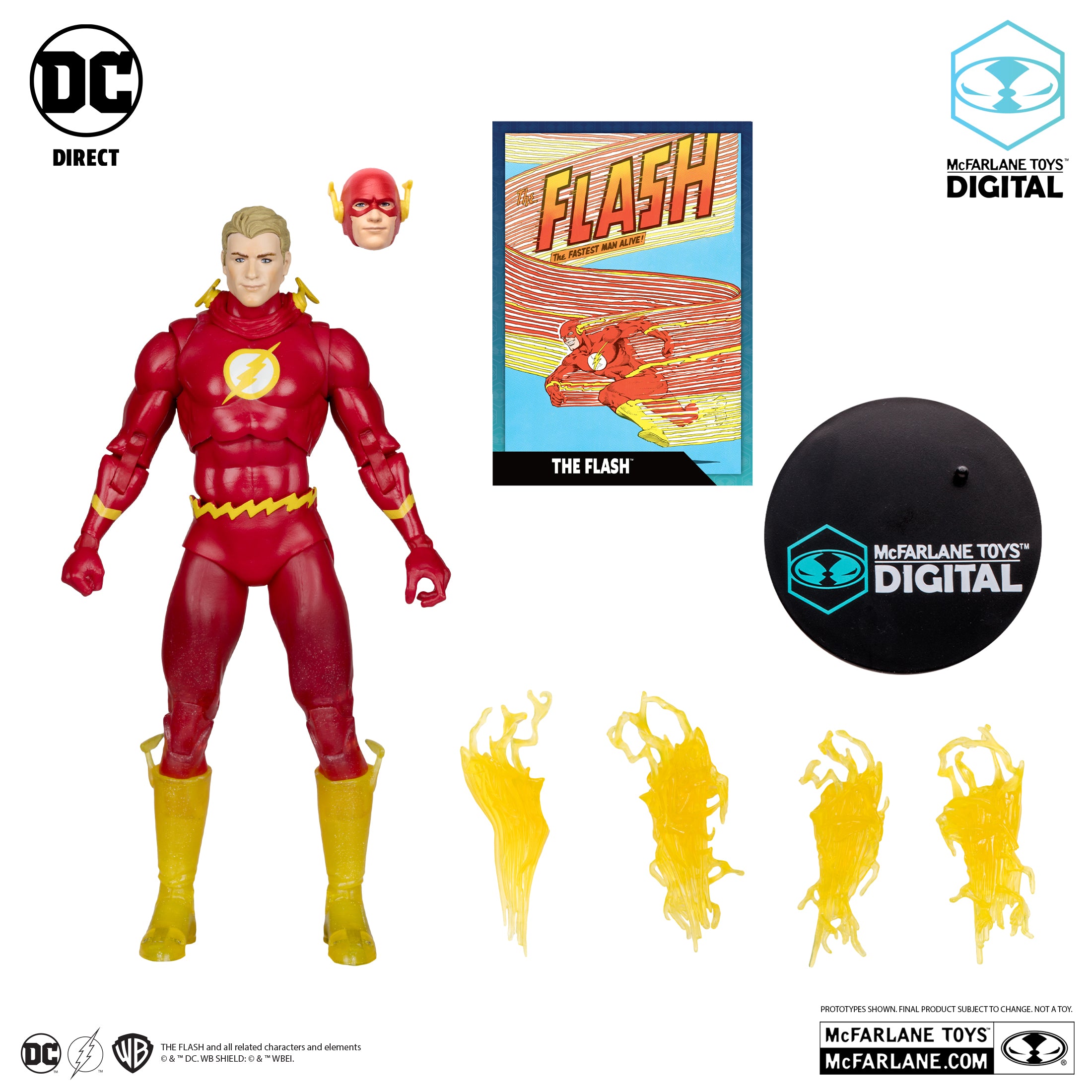 Speed Force The Flash 7 Platinum Edition Action Figure - McFarlane Toys DC Direct Collectible for Display & Superhero Fans - Perfect for Home Decor, Office Display, and DC Comics Collections