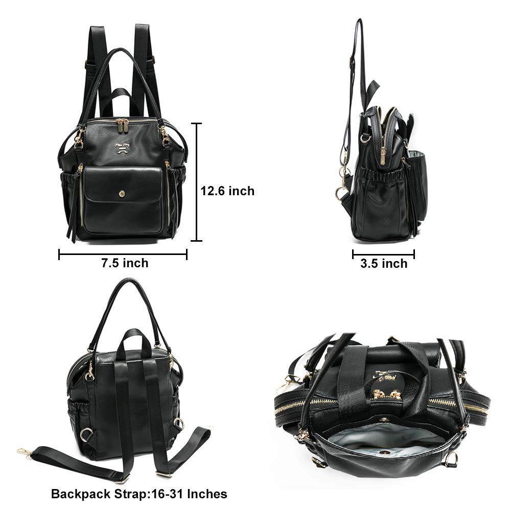 Miss Fong Diaper Bag Backpack - Large & Mini Baby Diaper Bags with Built-in Organizer | Perfect for Travel, Daycare & On-the-Go Parents