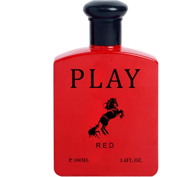 Premium Men's Cologne - Play Red Fragrance (Inspired by Pool Red) 3.4oz/100ml | Natural Long-Lasting Spray | Perfect for Date Night, Office & Special Occasions