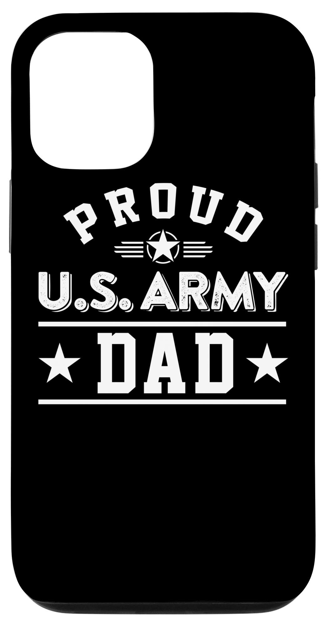 iPhone 12/12 Pro Military Case - Patriotic US Army Dad Gift for Soldiers & Veterans - Perfect for Father's Day, Deployment & Military Appreciation