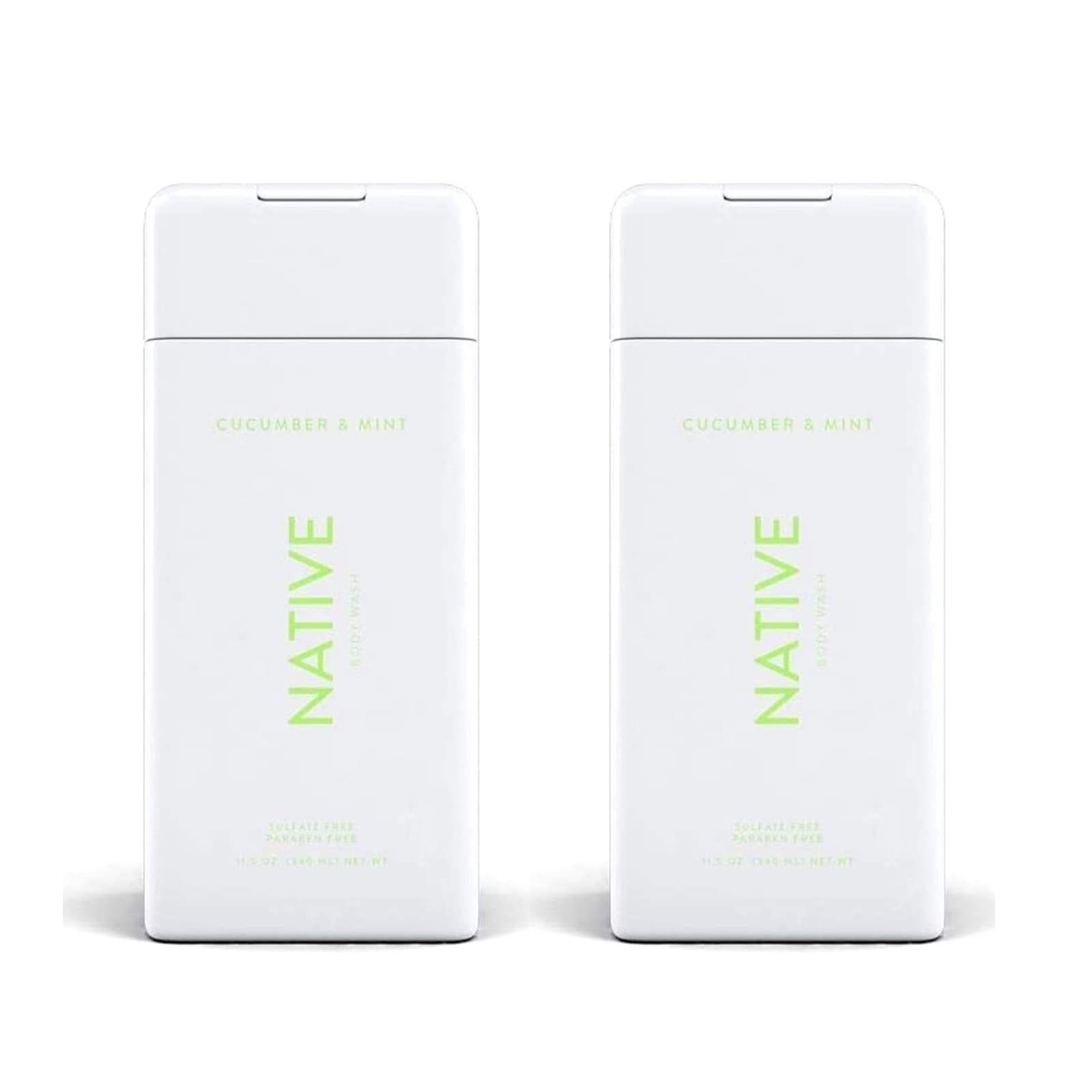 Refreshing Cucumber & Mint Body Wash - 11.5 oz (Pack of 2) | Natural & Hydrating Shower Gel for Sensitive Skin | Perfect for Daily Use & Post-Workout Refreshment
