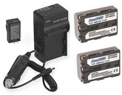 High-Quality 2-Pack NP-FM55H Replacement Batteries & Charger for Sony Alpha DSLR-A100/A100H/A100W/B - Perfect for Travel Photography & Extended Shooting Sessions