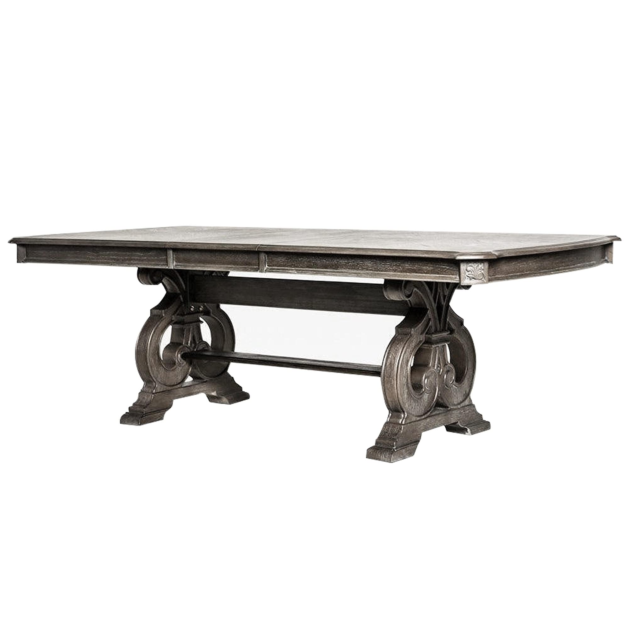 Simple Relax SR03CM3150T-TABLE Rustic Natural Tone Dining Table - Perfect for Farmhouse, Cottage & Country Style Dining Rooms