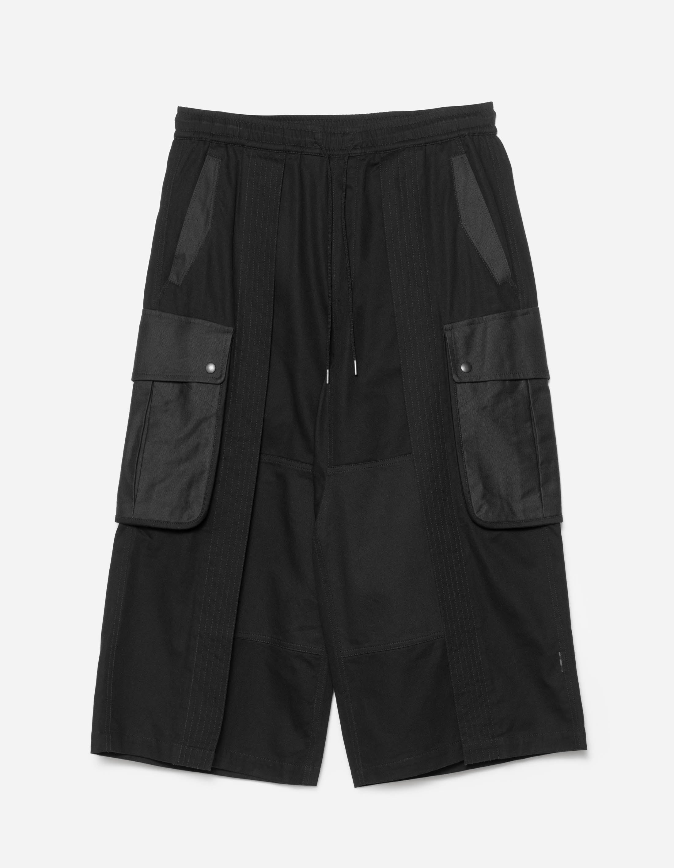 M42 Hakama Cropped Track Pants for Women - Black Athletic Joggers for Yoga, Running & Streetwear Fashion
