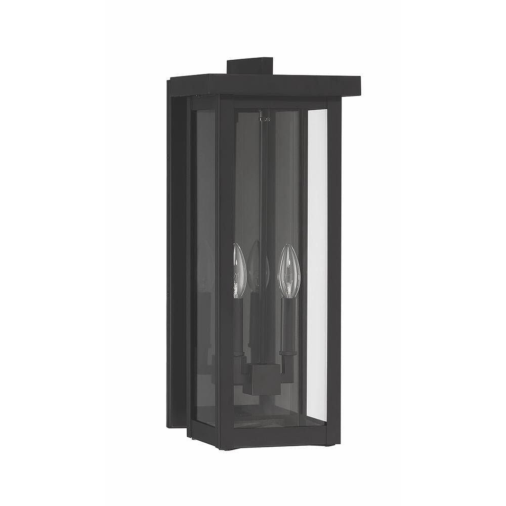 Cliffton Outdoor Wall Mount - Small, Black - Perfect for Patio, Garden, and Exterior Home Decor