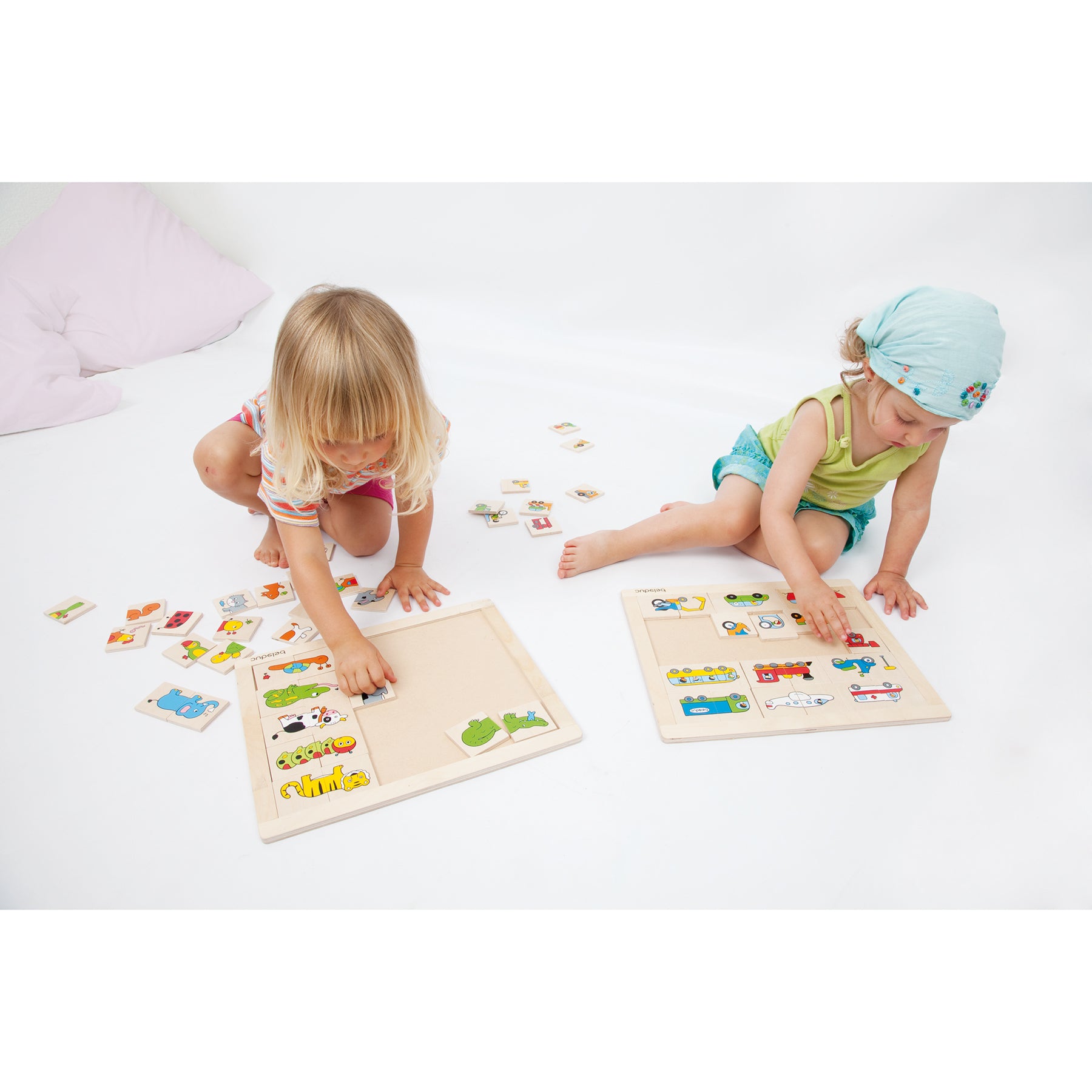 Beleduc Match & Mix Transport Wooden Puzzle - 30 Piece Educational Toy for Kids | Fun Learning Activity for Preschool & Kindergarten | Perfect for Home, Classroom & Travel Play
