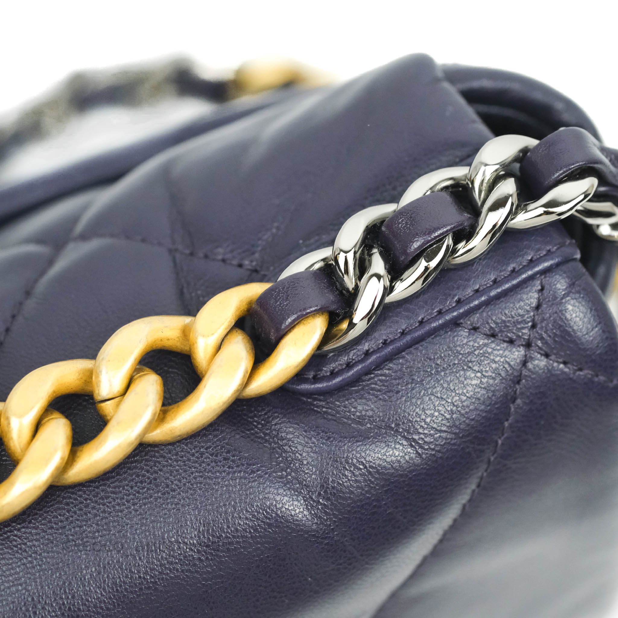 Chanel 19 Small Handbag in Dark Purple with Mixed Hardware - Luxury Crossbody Bag for Women, Perfect for Evening Events & Date Nights