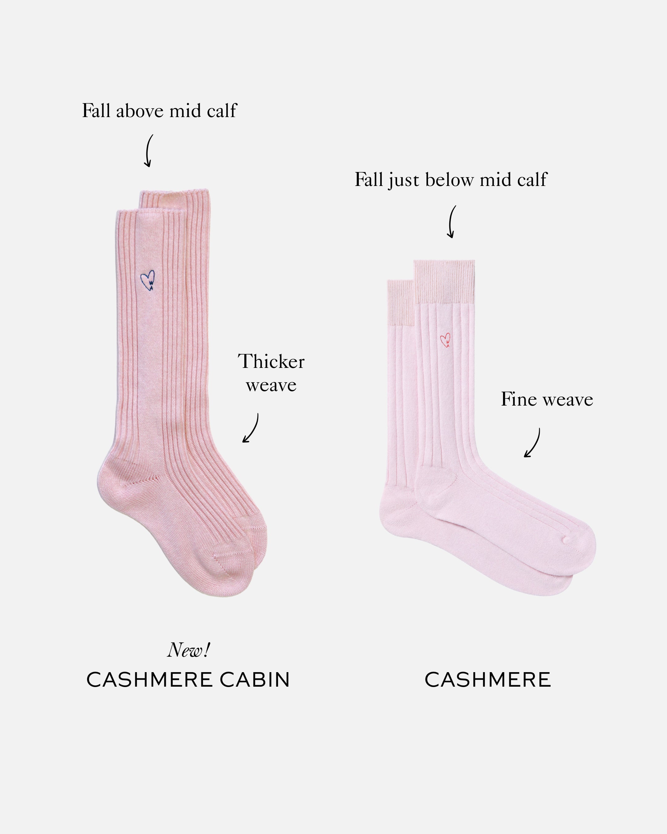 Luxury Cashmere Cabin Socks for Women - Soft Light Pink Winter Warm Fuzzy Slipper Socks - Perfect for Home, Lounge & Gift Giving