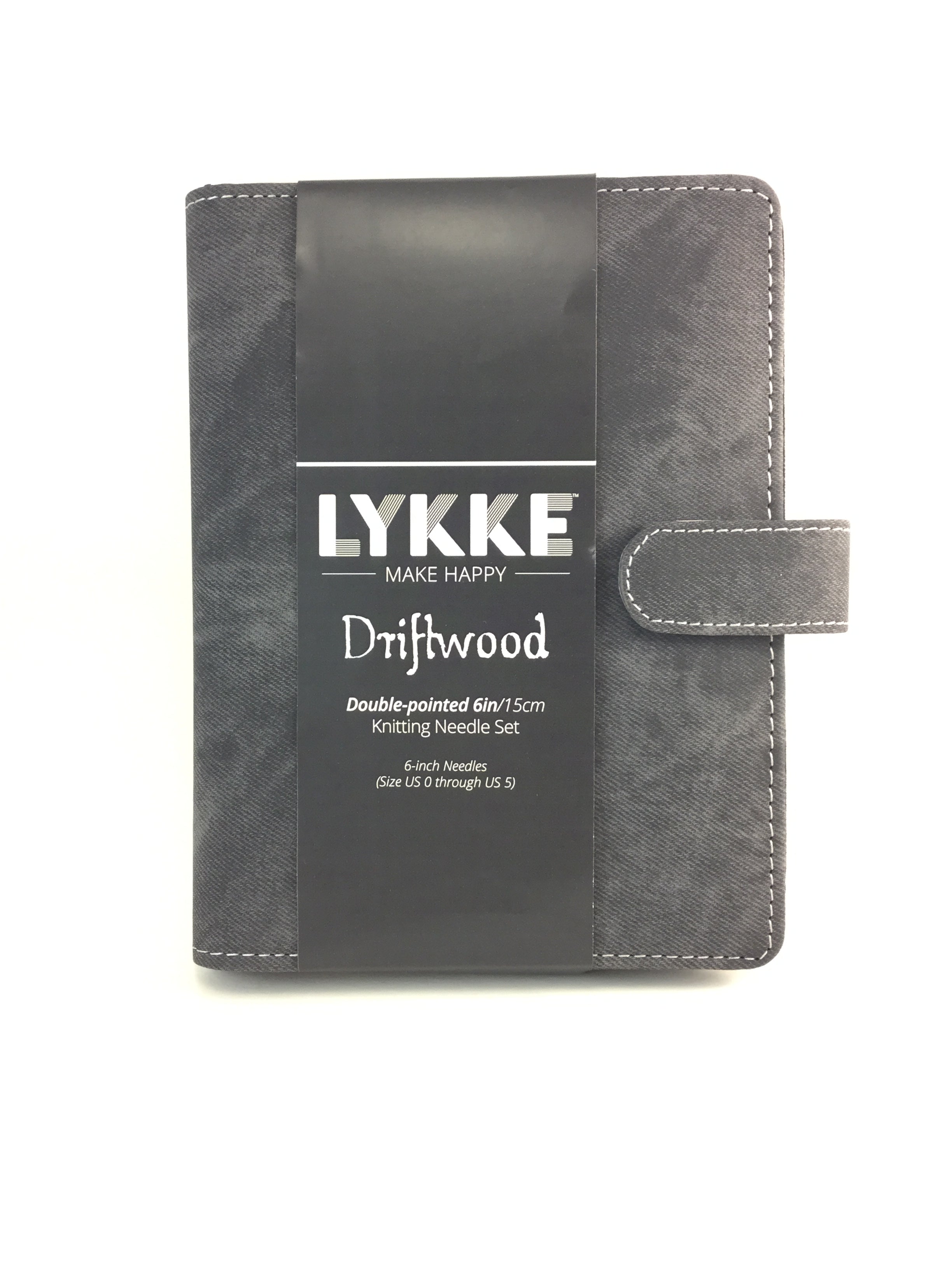 Lykke Driftwood Double Pointed Knitting Needles Set - Large Size for Socks, Hats & Sweaters - Premium Wooden Knitting Needles for Crafters & DIY Projects