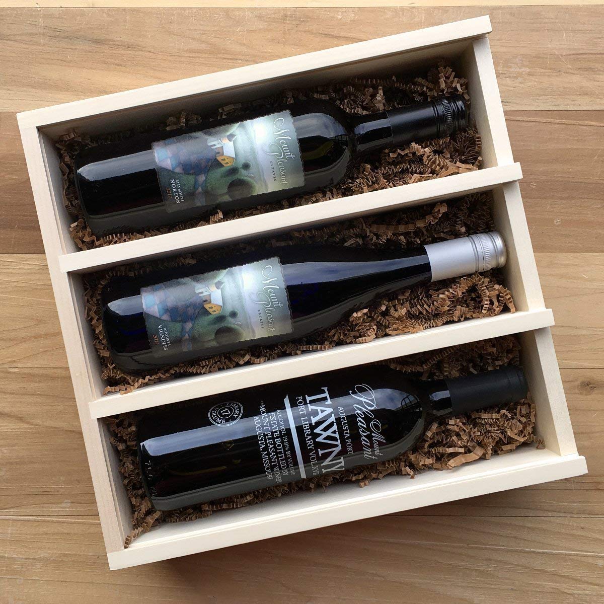 Anniversary Wine Box - Romantic Wedding Gift for Couples - Engraved Live Laugh Love Wine Box Set - Perfect for Anniversaries, Weddings & Special Occasions - WineforaWedding®