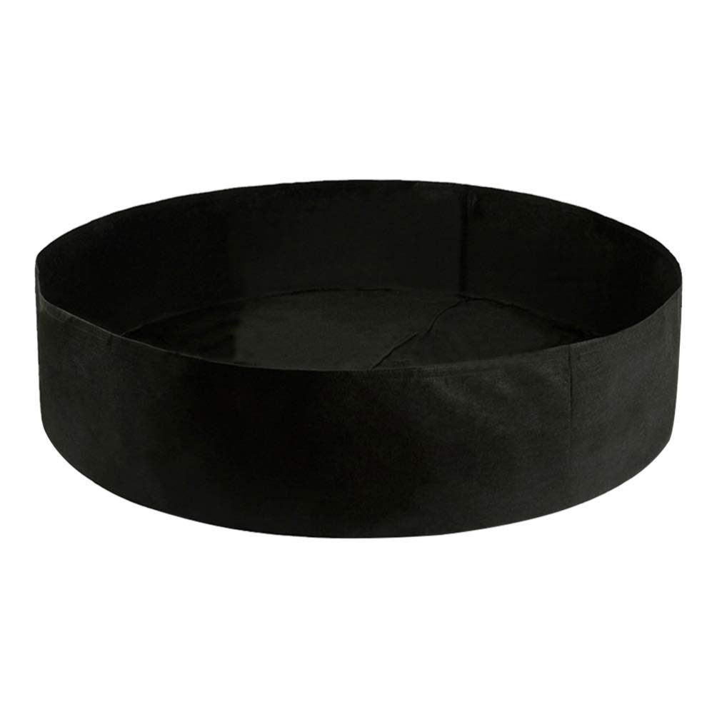 60 Gallon Round Plant Grow Bags - Heavy Duty Felt Garden Pots for Vegetables, Flowers & Herbs - Breathable Fabric Plant Container with Handles (Black) - Ideal for Indoor/Outdoor Gardening, Urban Farming & Hydroponics