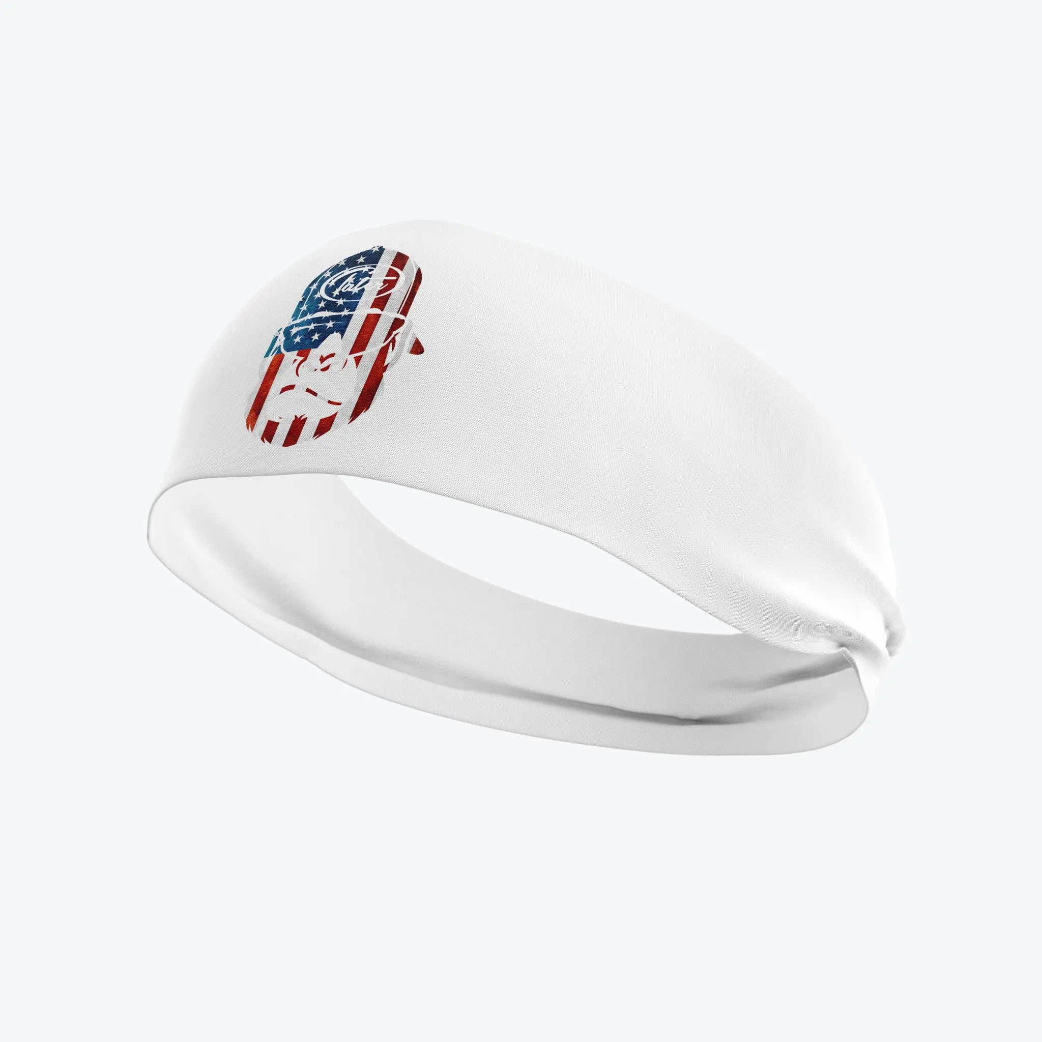 Patriotic White Kong Headband for Dogs - Durable Chew Toy for Aggressive Chewers, Puppy Teething Relief & Training Reward - Perfect for 4th of July, Halloween & Costume Parties