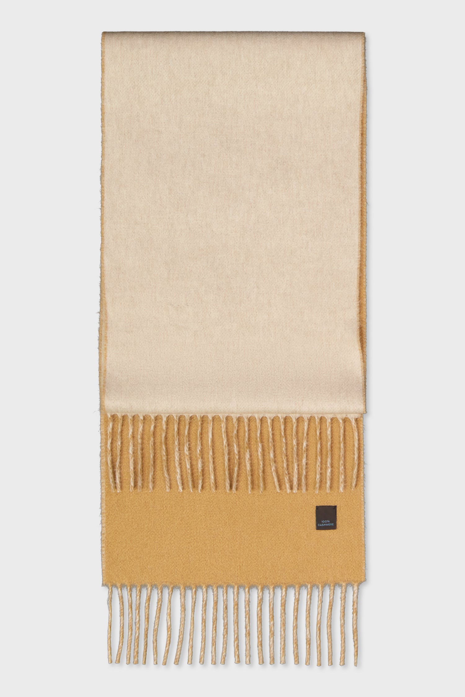 Premium Lanificio Colombo Cashmere Scarf - Soft Beige & Brown Winter Wrap for Women & Men - Perfect for Cold Weather, Office & Travel Accessories