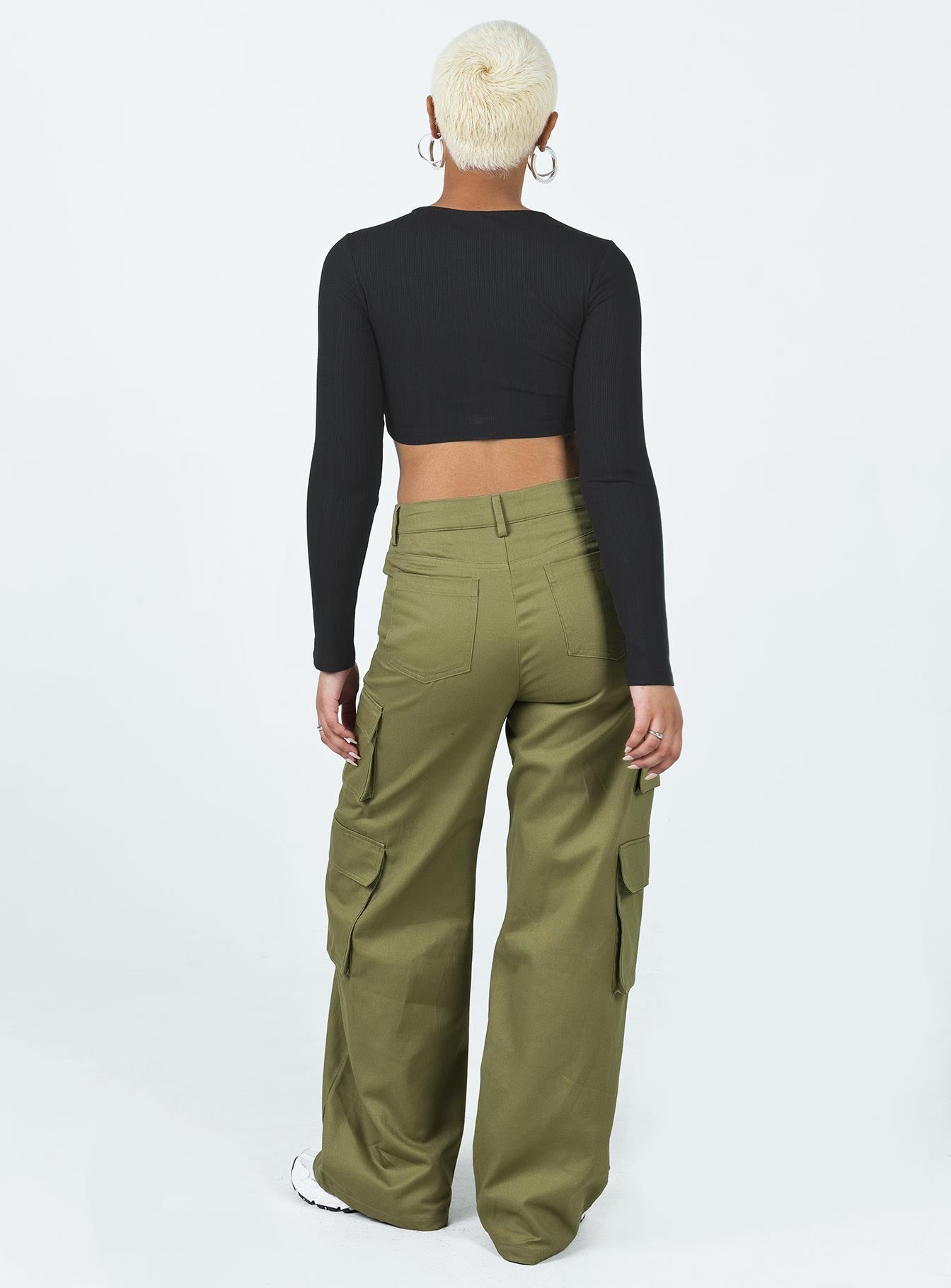 Alexis Women's Cargo Pants - Khaki Casual Military Style Utility Pants with Multiple Pockets | Perfect for Hiking, Travel & Outdoor Activities