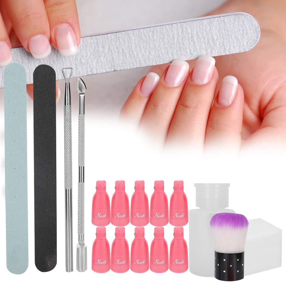 Professional Manicure Tools Set - Nail Polish Remover, Nail File, Cuticle Clipper & Gel Polish Removal Kit for Home & Salon Use | Perfect for DIY Nail Care, Pedicures & Professional Nail Art
