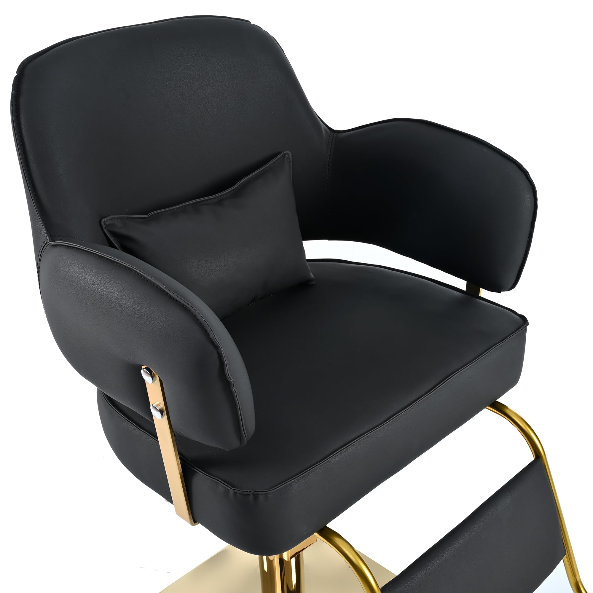 Professional 360 Degree Rotating Reclining Barber Chair with Heavy Duty Hydraulic Pump - Adjustable Salon Chair for Hair Stylists, Tattoo Artists & Cosmetologists - Perfect for Barber Shops, Salons, Spas & Tattoo Studios