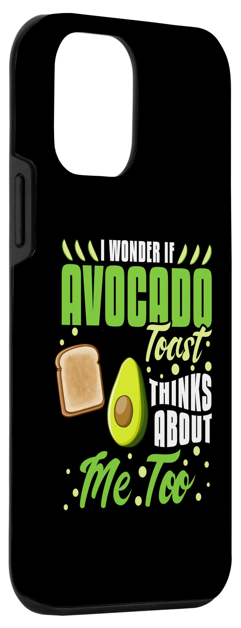 iPhone 12 Mini Phone Case - Cute Avocado Toast Design, Slim Protective Cover for iPhone 12 Mini (5.4