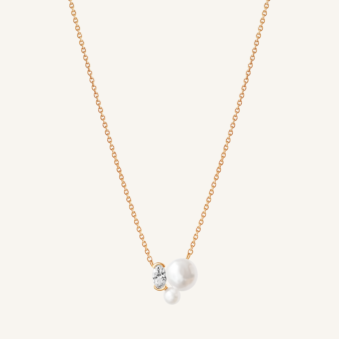 Pia Pearl Necklace for Women - Elegant Freshwater Pearl Jewelry Gift for Her - Perfect for Weddings, Parties & Special Occasions