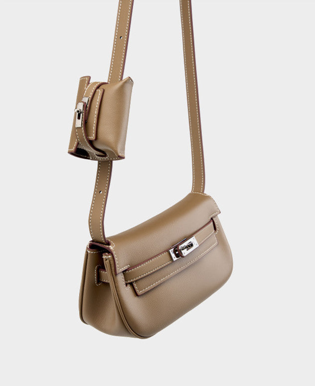 Mini Saddle Crossbody Bag for Women - Small Leather Shoulder Purse with Adjustable Strap - Perfect for Travel, Shopping & Everyday Use