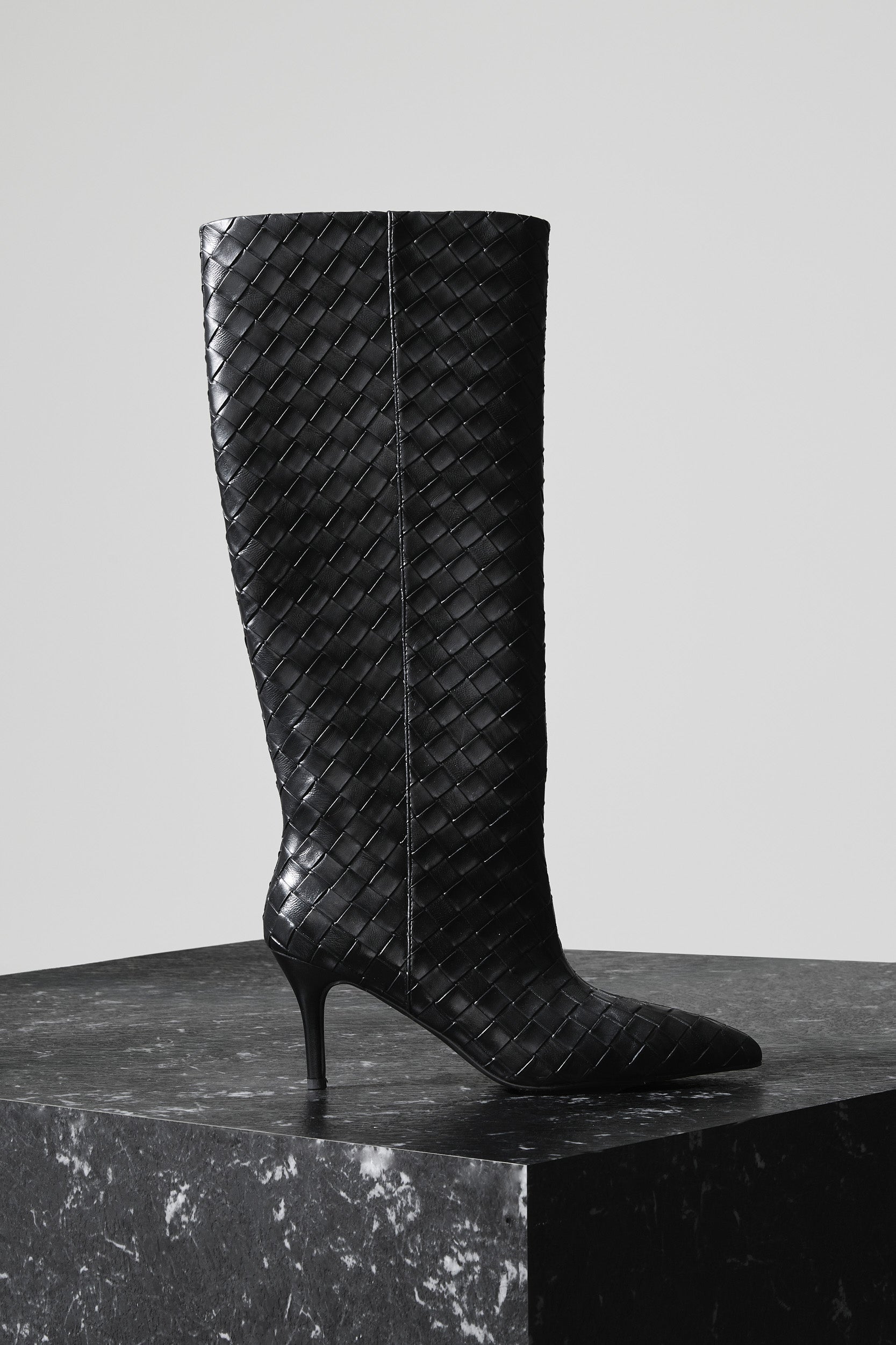 THE SEREN Black Crosshatch Boots - Waterproof Ankle Boots for Women, Fashionable & Comfortable - Perfect for Hiking, Walking & Outdoor Adventures