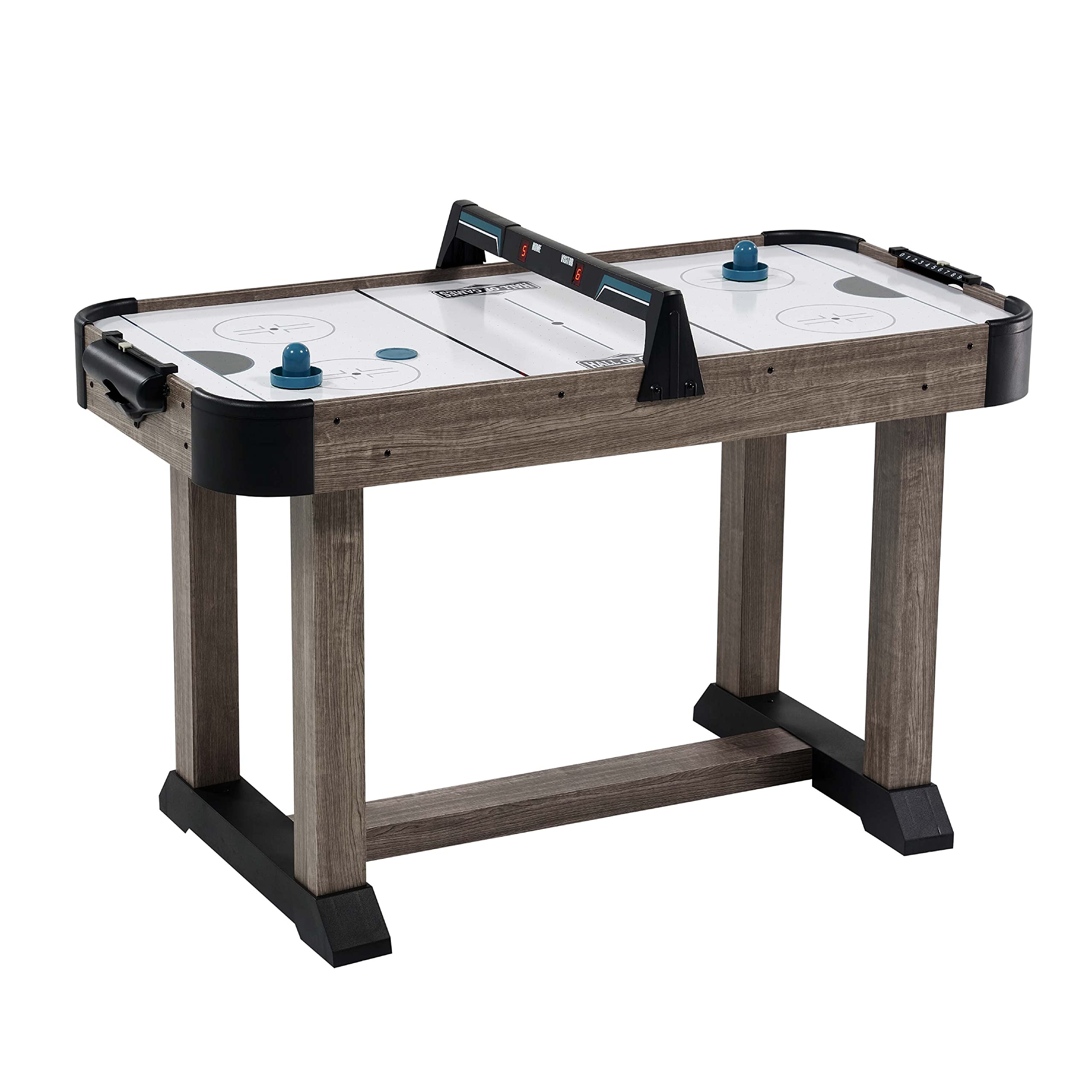 Hall of Games Air Powered Hockey Table - 2-Player Arcade Style Game for Kids & Adults - Perfect for Game Rooms, Basements & Family Fun Nights