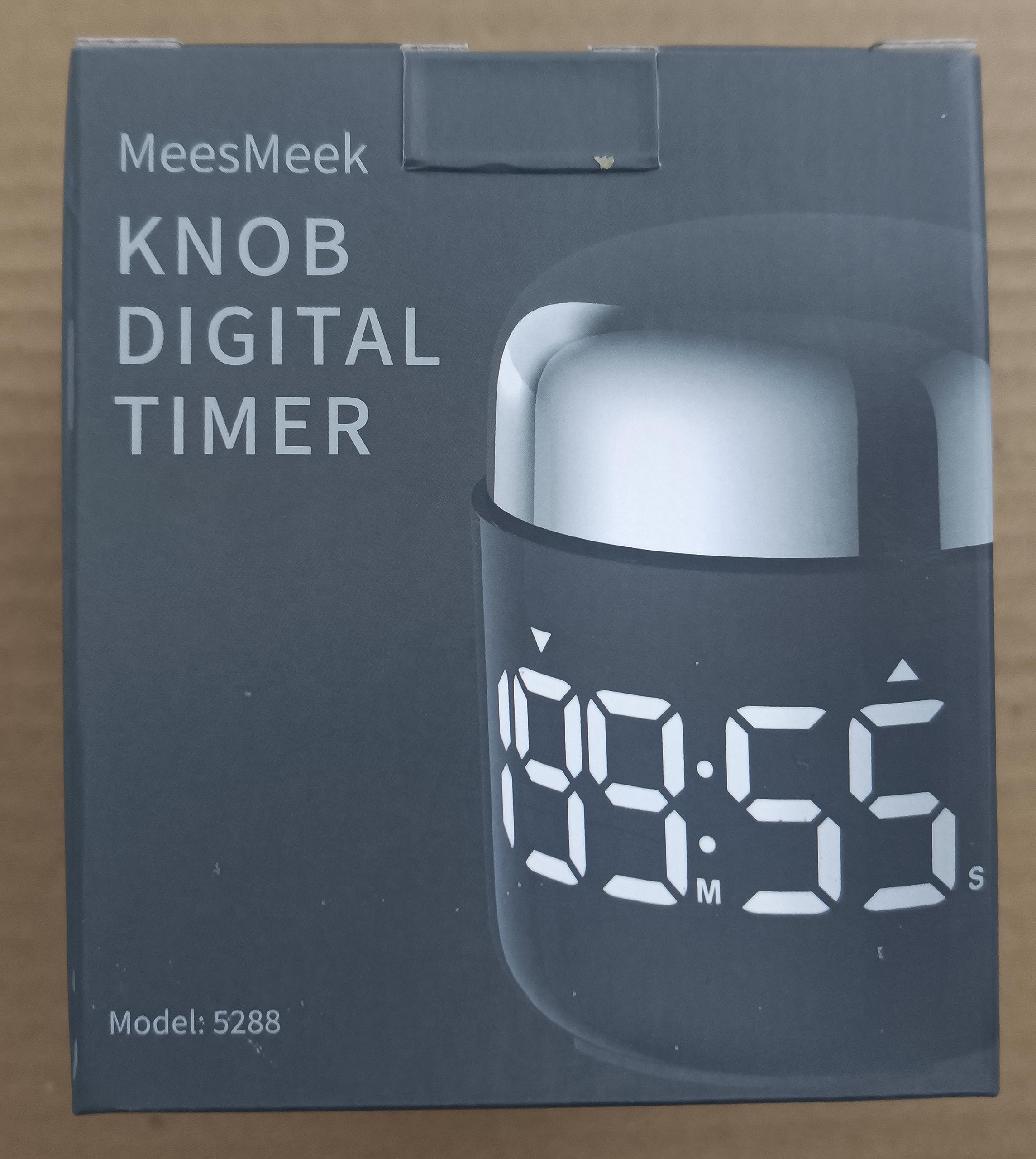 MeesMeek Digital Kitchen Timer with Large LED Display - Countdown/Countup Timer with Adjustable Volume for Cooking, Baking, Classroom & Office Use (Silver) - Perfect for Home Chefs, Teachers & Students