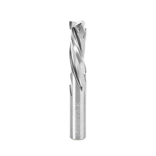 Amana Tool 46024 CNC Solid Carbide Mortise Compression Spiral Router Bit - 3 Flute 1/2