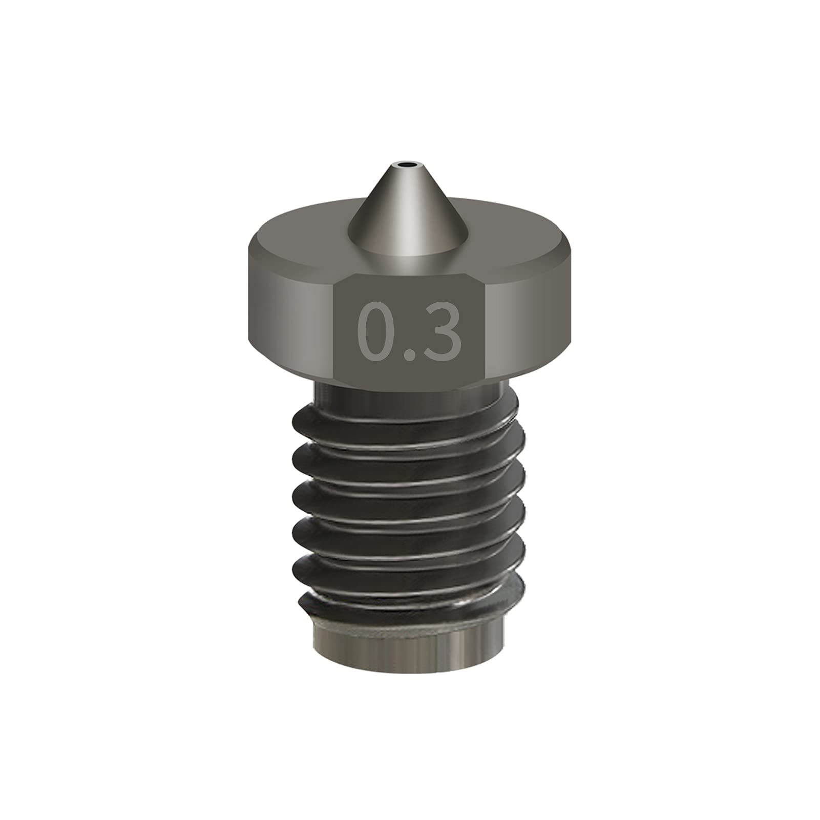 Fesjoy 3D Printer Extruder Nozzle - Hardened Steel Nozzle Kit (1.75mm) with 0.2/0.3/0.4/0.5/0.6/0.8/1.0mm Sizes - Compatible with Most 1.75mm Filament 3D Printers | Perfect for High-Precision Printing, DIY Projects & Rapid Prototyping