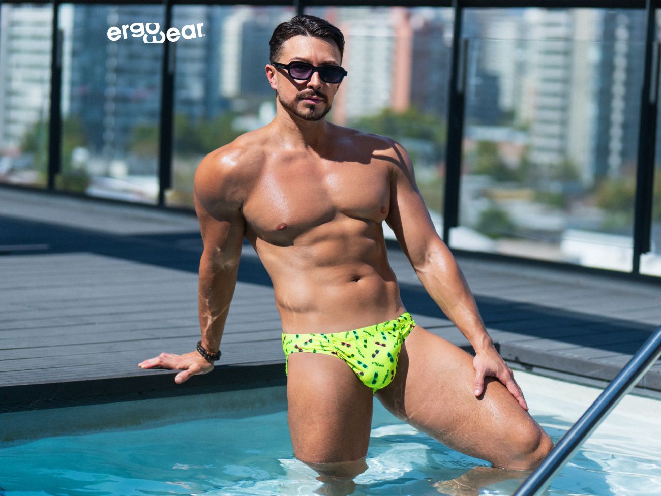 ErgoWear SW Swim Brief - Comfortable Men's Swimwear for Lap Swimming, Beach & Pool Activities | Quick-Dry Fabric with UPF 50+ Sun Protection