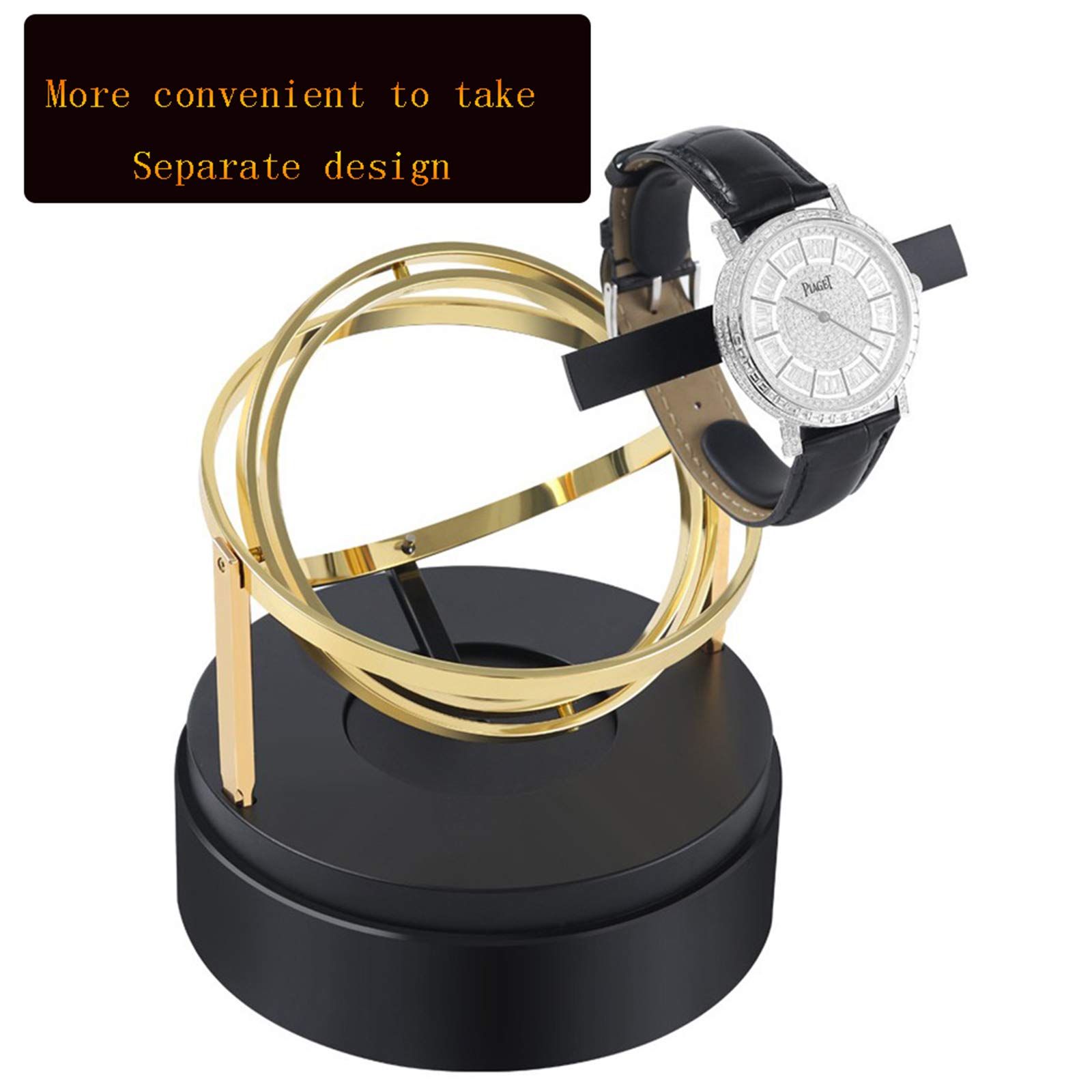 Automatic Watch Winder - Single Watch Winder Case with Quiet Motor, Battery or AC Powered, Dust-Proof Storage Box | Perfect for Watch Collectors & Luxury Timepiece Maintenance at Home or Office