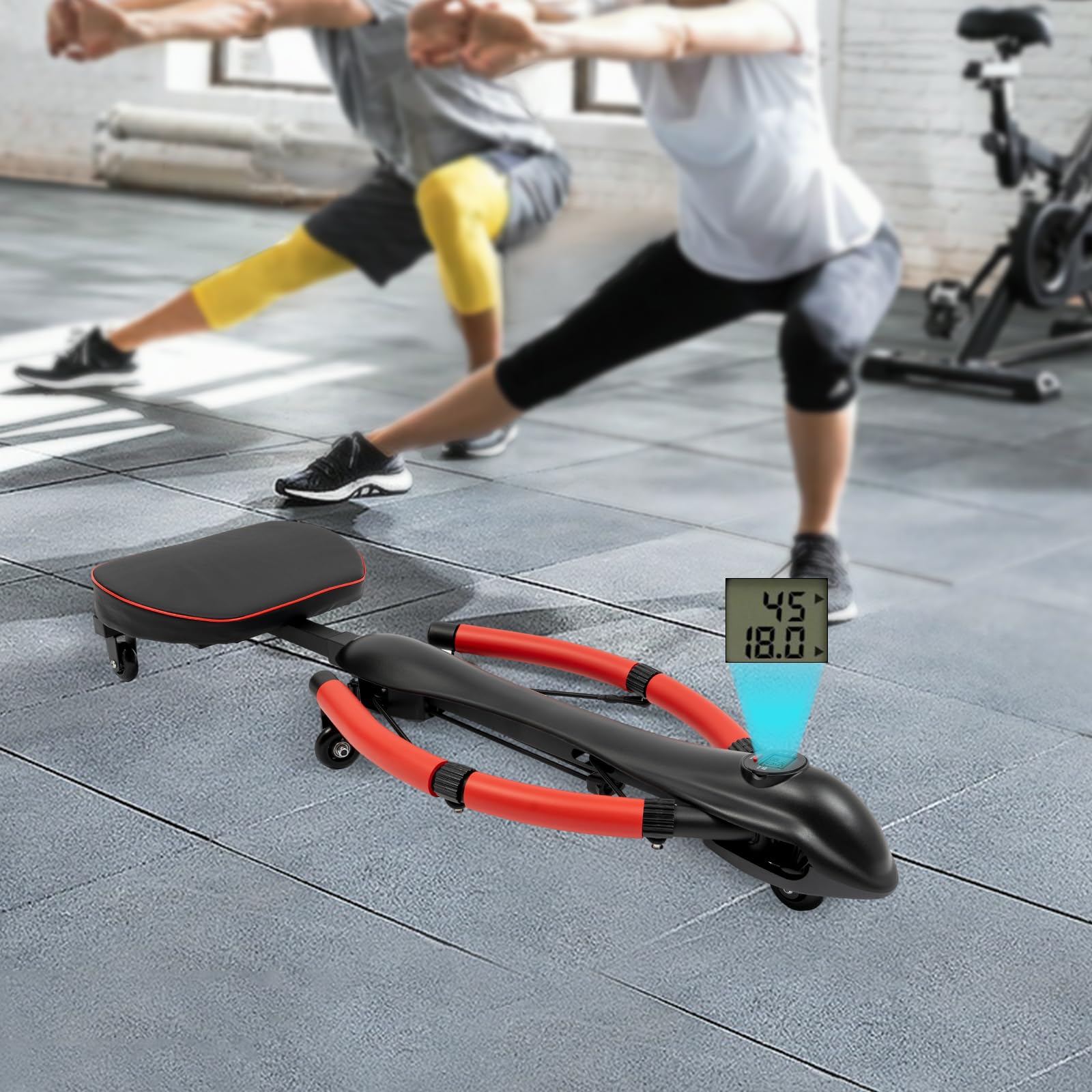 Best Squat Machine for Home Gym - 330lbs Capacity Ab & Full Body Workout Equipment for Strength Training | Perfect for Home Fitness & Muscle Building