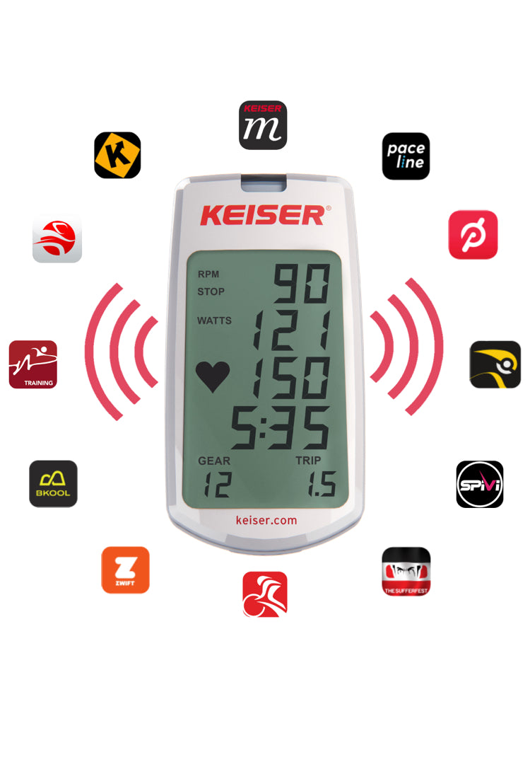 Keiser M3i Indoor Cycling Bike with Built-in Console & Bluetooth M Connect Display - Perfect for Home Gym, Cardio Workouts & Fitness Training