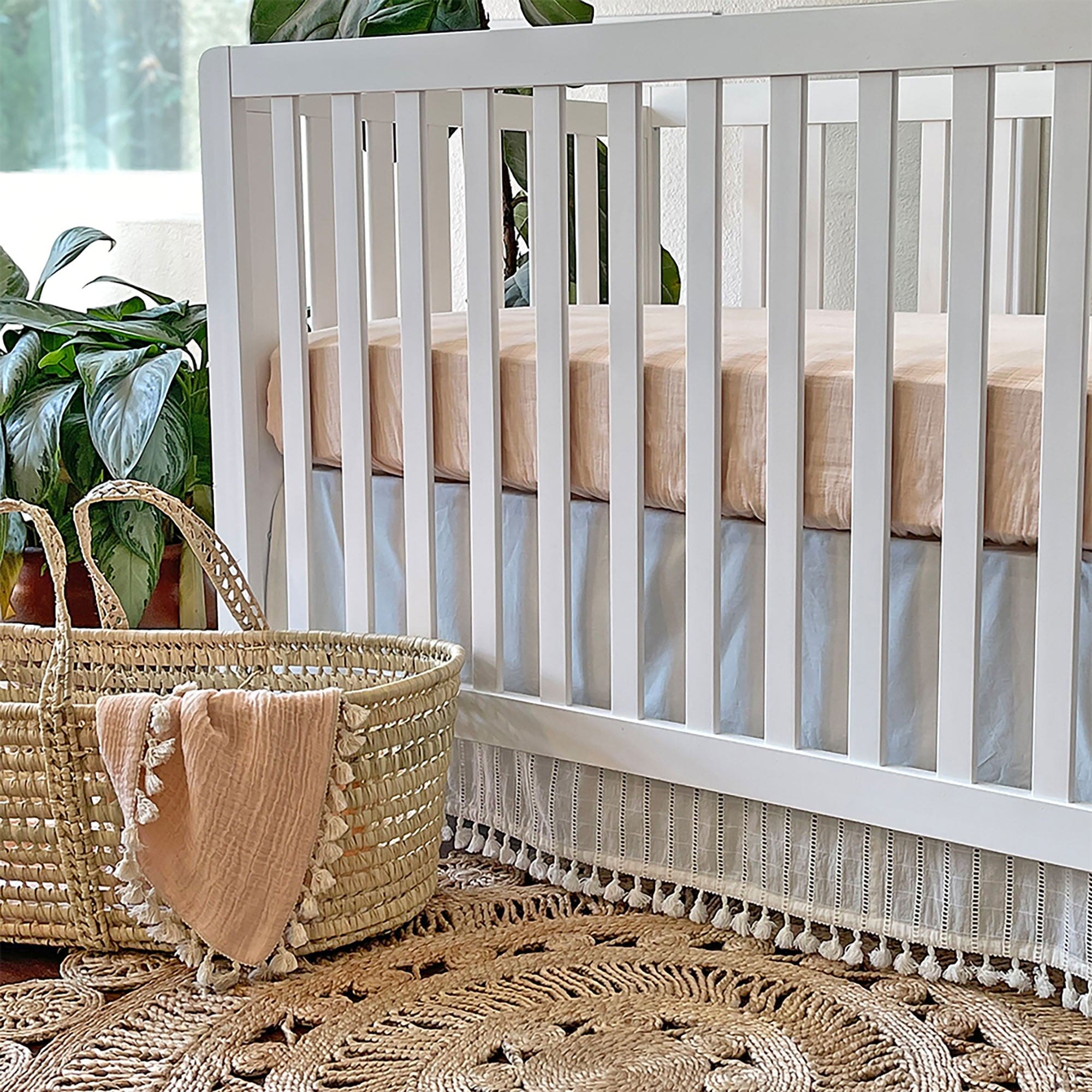 Soft Organic Cotton Fitted Crib Sheet for Baby Crib - Breathable & Hypoallergenic Nursery Bedding - Perfect for Newborns, Infants & Toddlers - Ideal for Daycare, Nursery or Home Use