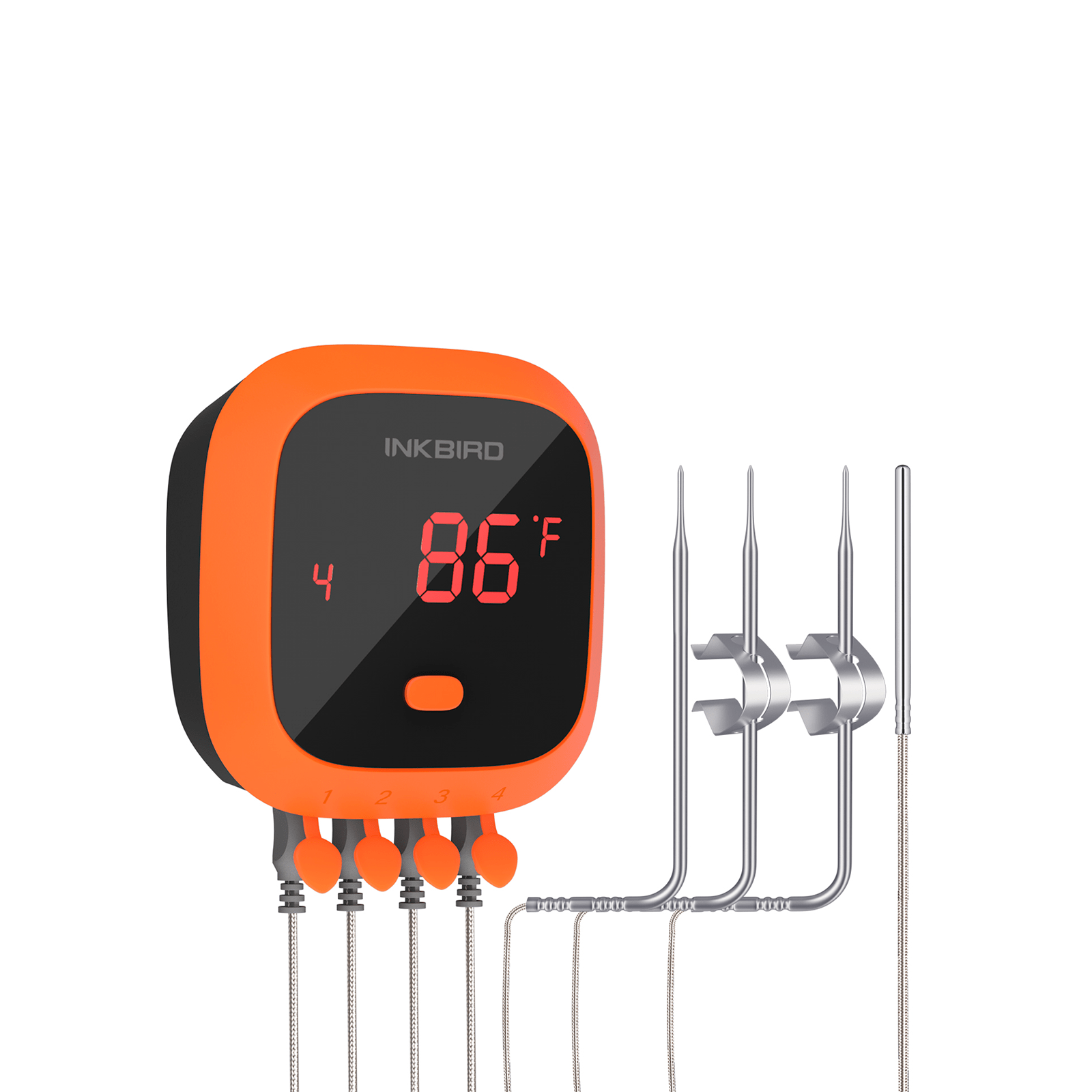Wireless Bluetooth BBQ Thermometer IBT-4XC - Smart Meat Temperature Probe for Grilling, Smoking, and Roasting - Perfect for Outdoor Cooking & Backyard Parties