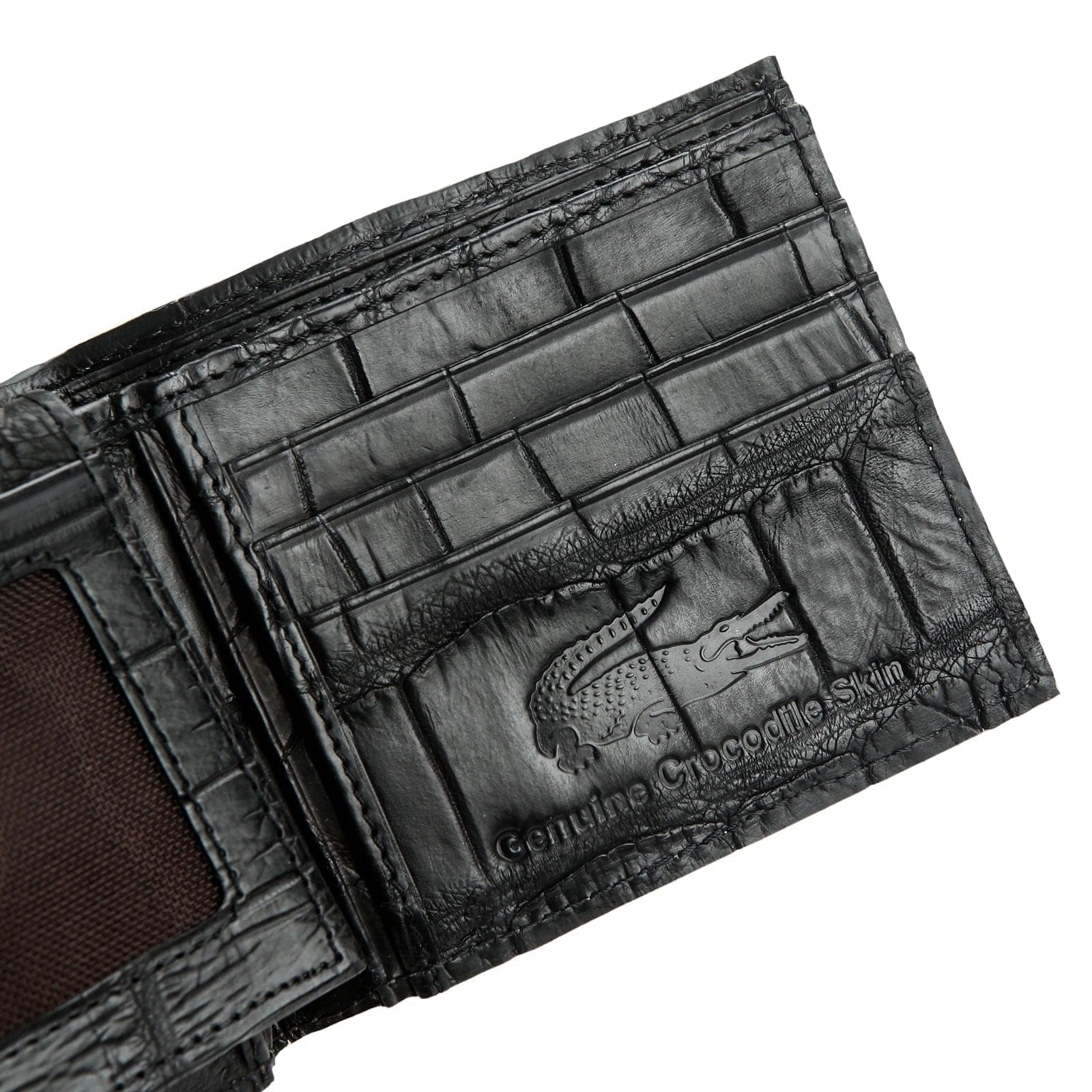 Luxury Genuine White Crocodile Leather Wallet for Men - Premium Designer Money Clip Billfold - Perfect for Business, Gifts & Formal Occasions