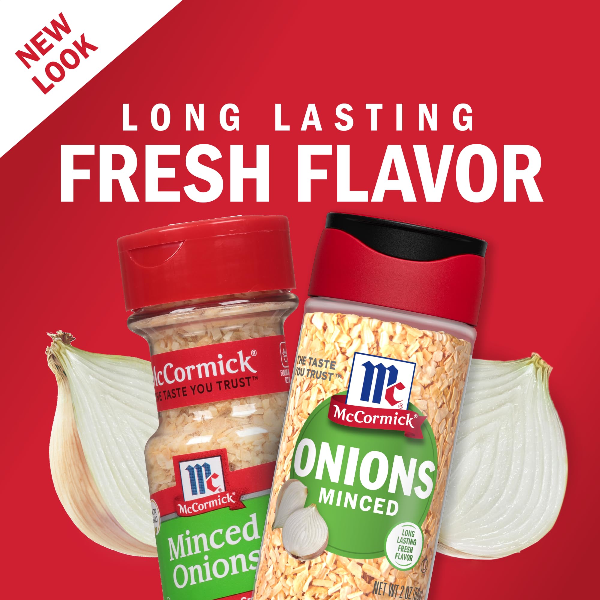 McCormick Minced Onions 2 oz - Dried Chopped Onions for Cooking, Baking & Seasoning - Perfect for Soups, Salads, Casseroles & More