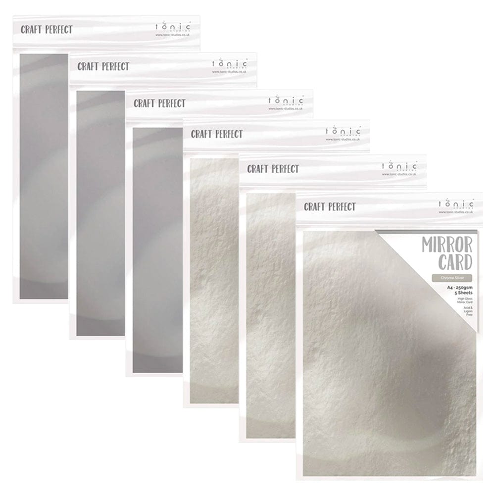Premium Mirror Card Bundle PB06 - Elegant DIY Scrapbooking & Card Making Supplies for Wedding Invitations, Birthday Cards & Home Decor