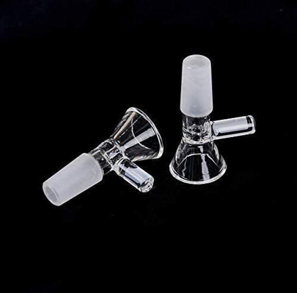 14mm Glass Bowl & Downstem Replacement - Compatible with Bongs, Pipes & Dab Rigs | Durable Borosilicate Glass for Smooth Smoking Experience | Perfect for Home Use, Parties & Travel