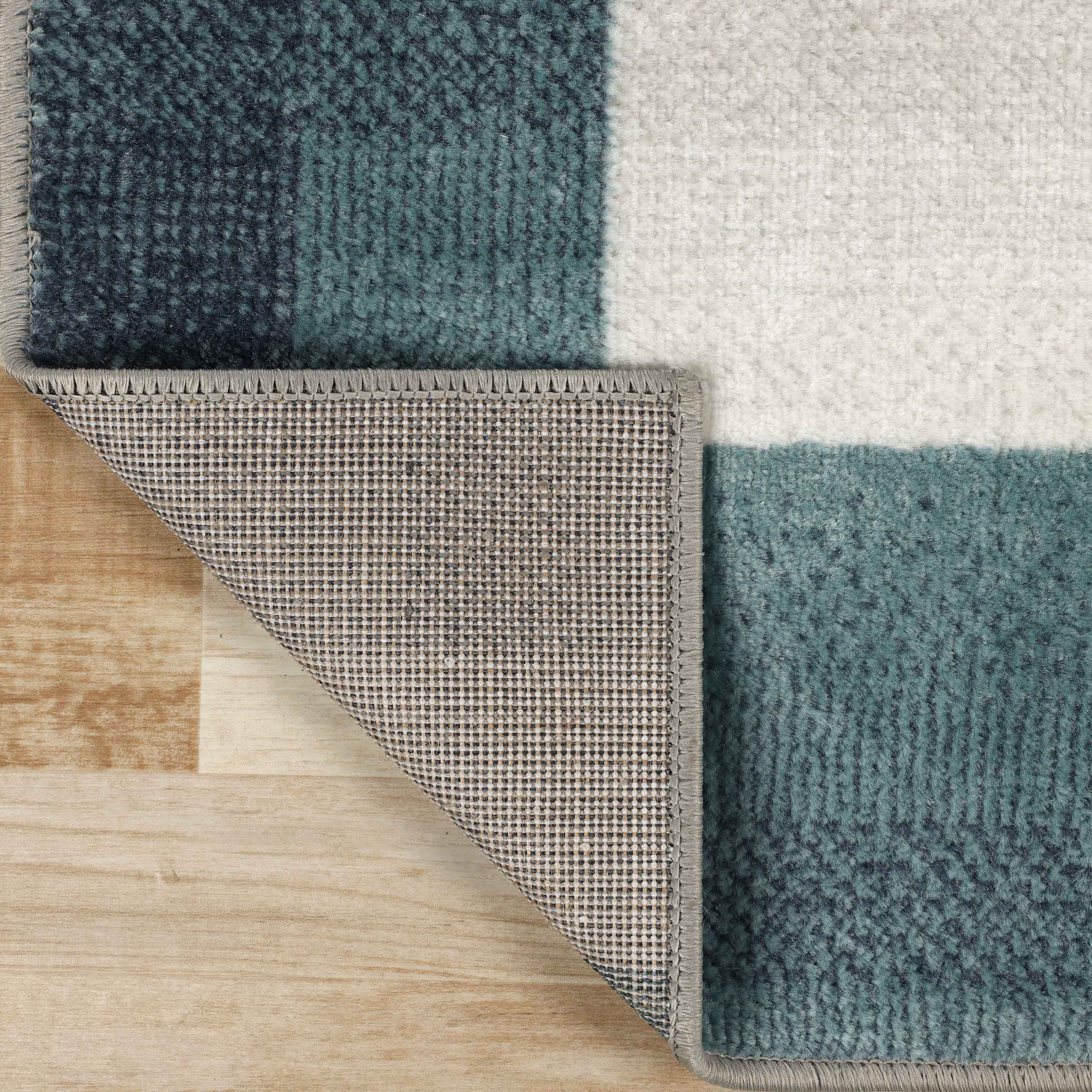 Clifton Modern Geometric Patchwork Area Rug or Runner Rug - Stylish Home Decor for Living Room, Bedroom & Office - Soft & Durable Floor Covering