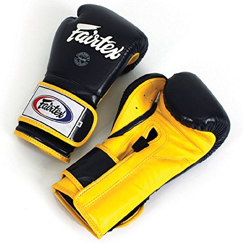 Fairtex BGV9 Muay Thai Boxing Gloves for Professional Fighters & Trainers - Mexican Style MMA Gloves for Hard Hitters - Lightweight Shock Absorbent Martial Arts Gloves for Sparring, Bag Work & Competition Training