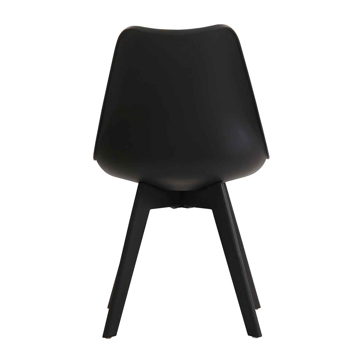 Modern Jaden Dining Chairs Set of 2 - Mid-Century Wooden Kitchen Chairs with Upholstered Seat - Perfect for Dining Room, Kitchen, Breakfast Nook & Small Spaces
