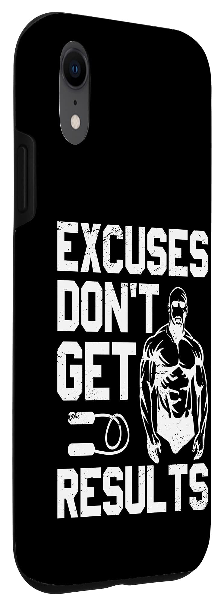 iPhone XR Motivational Fitness Workout Case - Slim Protective Phone Cover with Inspirational Quote for Gym & Running | Perfect for Sports, Exercise & Daily Use