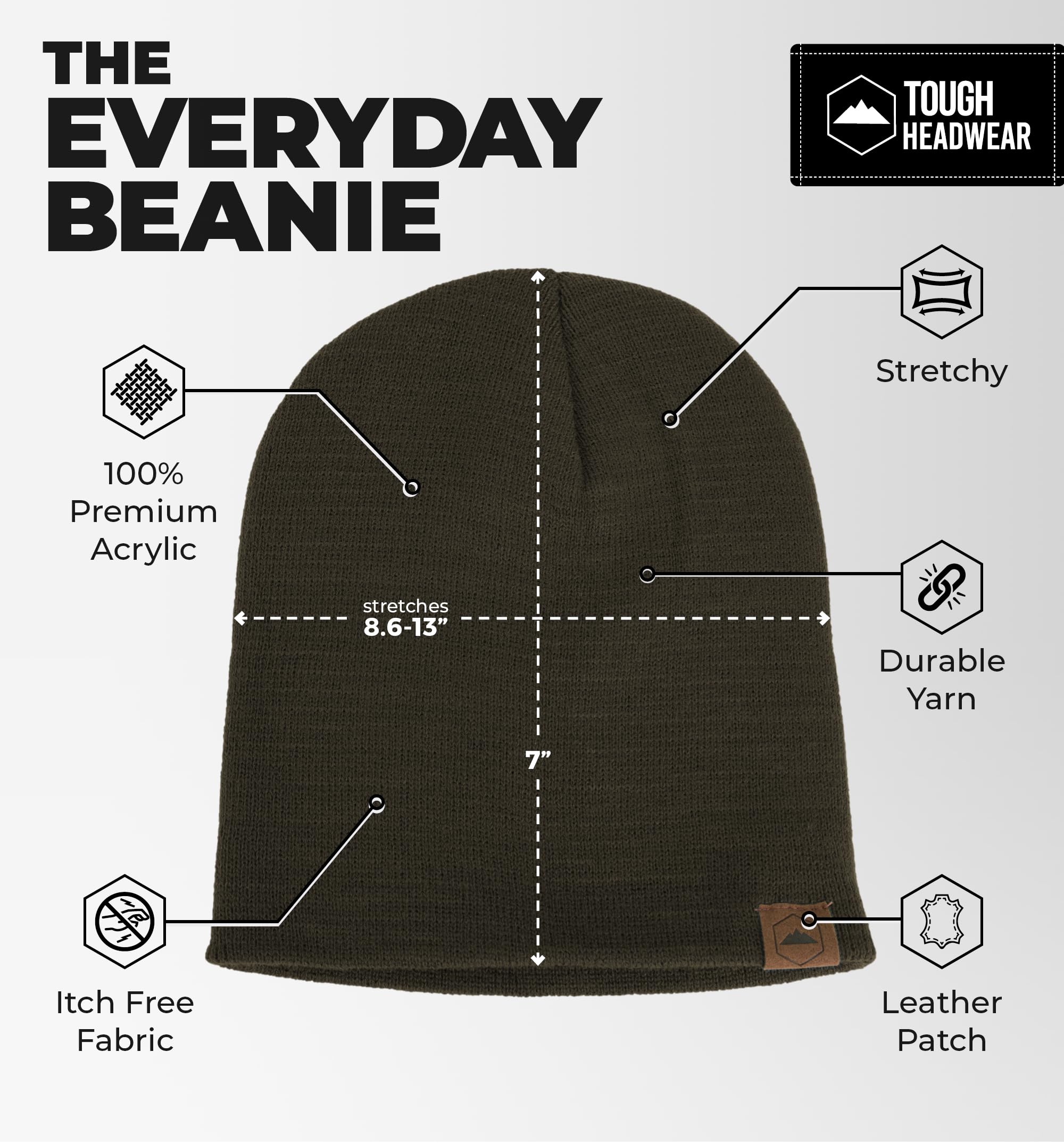 Warm Knit Beanie for Men & Women - Winter Hat for Cold Weather - Soft & Durable Knitted Cap - Perfect for Outdoor Activities, Skiing, and Daily Wear