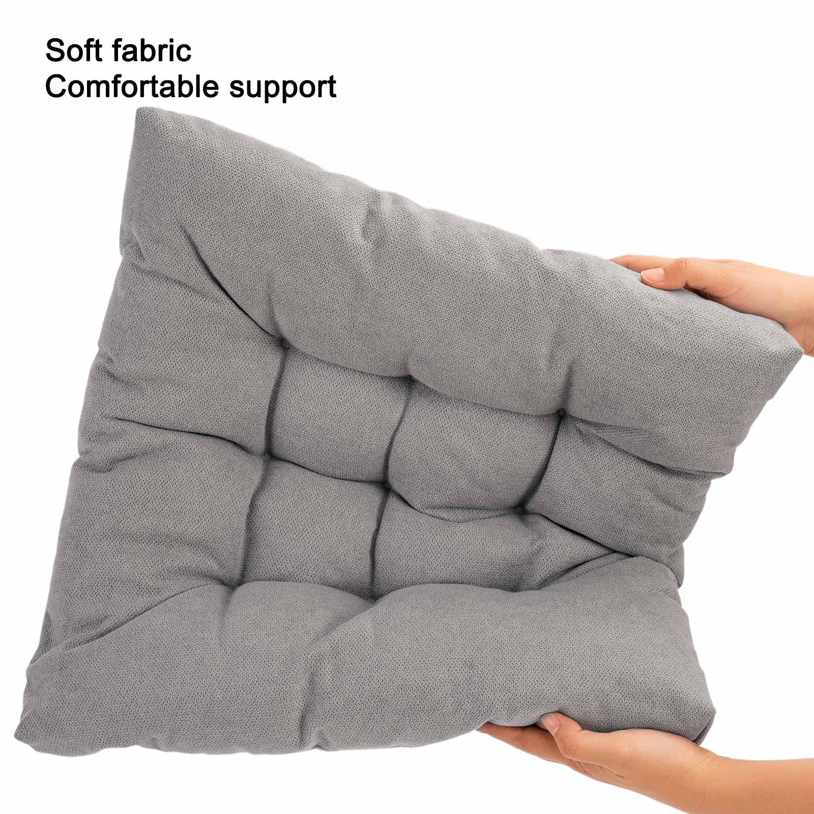 POMIU Rocking Chair Cushion Set - Comfortable Seat & Back Cushions for Office, Dining, and Desk Chairs - Light Grey Home Decor for Living Room, Kitchen, and Indoor Spaces