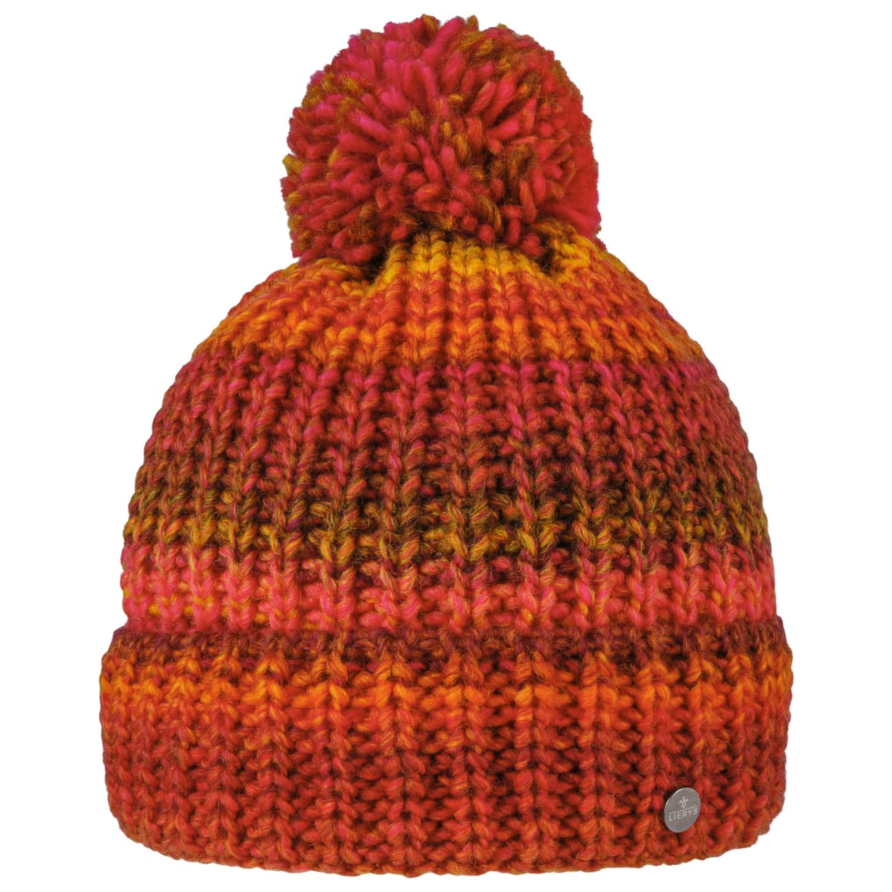 Lierys Finja Bobble Hat - Warm Winter Knit Beanie for Women & Men - Cozy Cable Knit Pom Pom Hat for Cold Weather - Perfect for Skiing, Snowboarding & Outdoor Activities