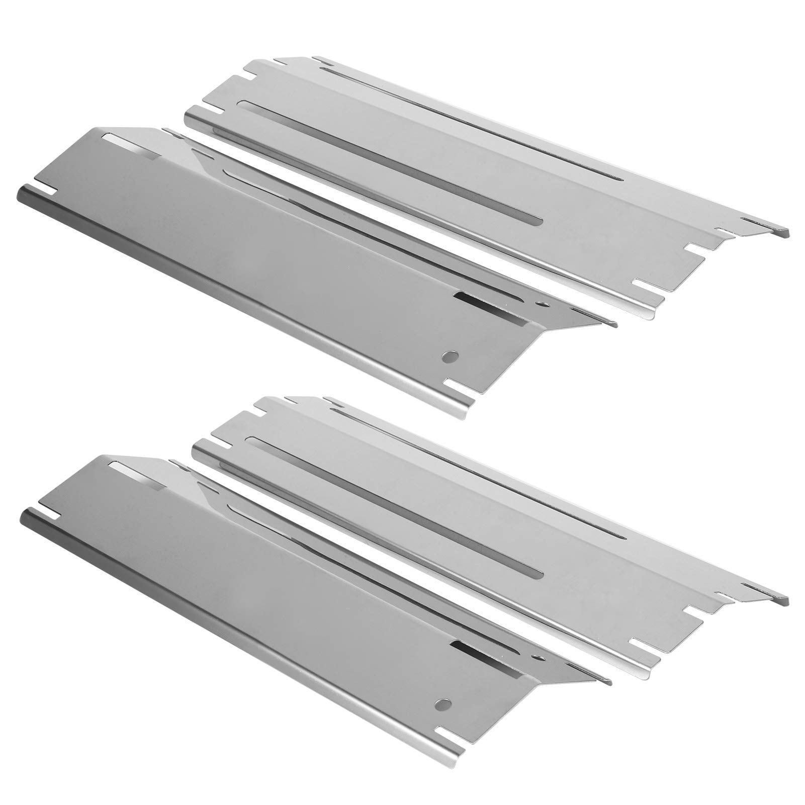 Upgraded Retractable Adjustable Heat Plate Shield for BBQ Gas Grill - Universal Burner Cover for Outdoor Cooking, Camping & Backyard Grilling