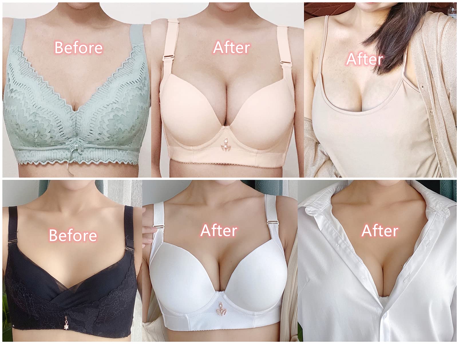 Women's Push Up Bras with Padded & Seamless Underwire - Comfortable T-Shirt Bra 32A to 46DD for Everyday Wear & Special Occasions