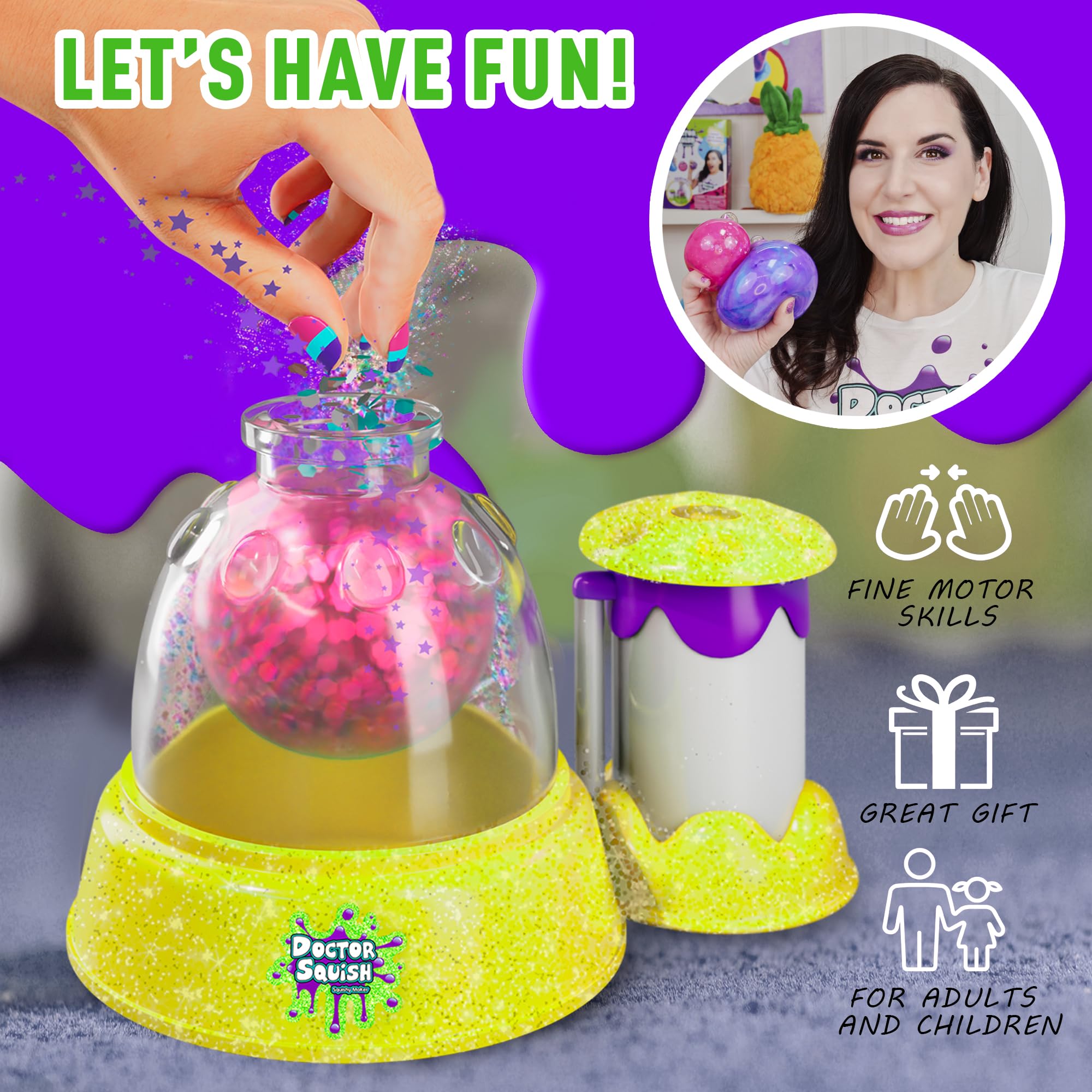 Doctor Squish - Squishy Maker Station - Amazon Exclusive DIY Toy Kit for Kids Ages 8+ | Create Custom Squishy Toys at Home | Perfect for Stress Relief, Sensory Play & Creative Fun