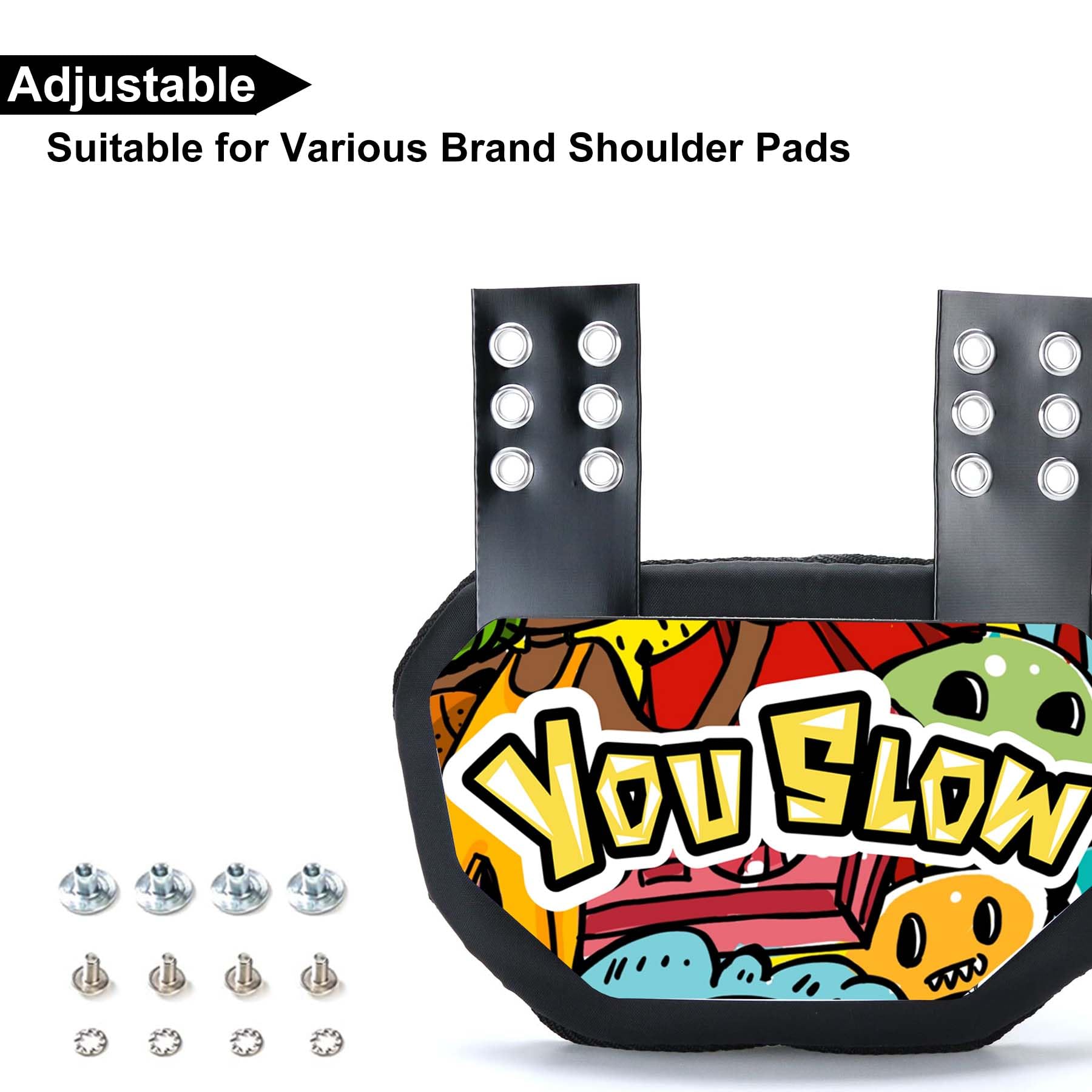 Football Back Plate - High Impact Rear Protector for Youth & Adult Shoulder Pads | Lower Back Protection for Football Players | Perfect for Training, Games & Contact Sports